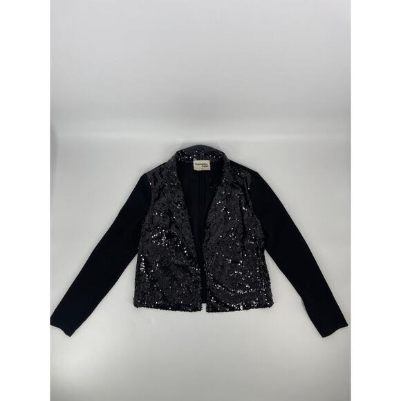 Savanna Jane Black Sequined Jacket (B48#4) - Picture 8 of 10